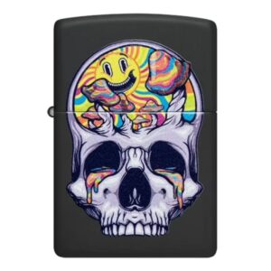 Encendedor Zippo Skull Moon Design Negro ZP48737