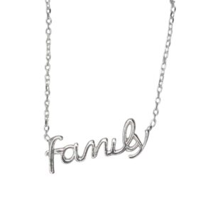 Collar DE PLATA Familia GIA11708