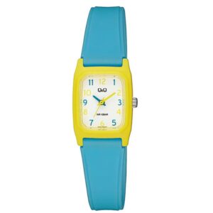 RELOJ Q&Q V33A-005VY AMARILLO/CELESTE