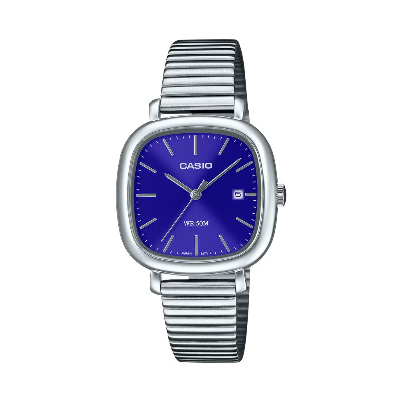 Reloj Casio Análogo LTP-B166D-2AVDF Full Acero Azul Mini