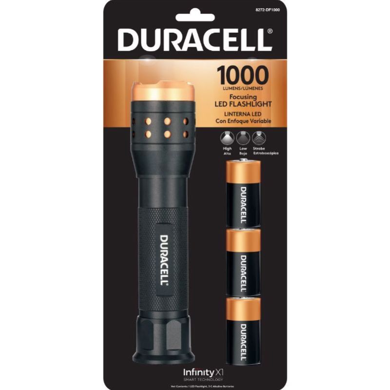 LINTERNA DURACELL DUR FOCUSING 1000 LUMEN, 8272-DF1000