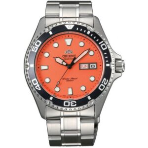 Reloj de buceo mecánico para hombre Orient Ray II Orange TAA02006M9