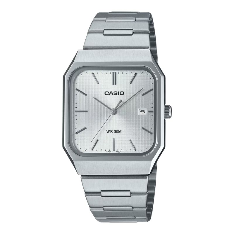 Reloj Casio Tank Análogo MTP-B185D-7A Full Acero