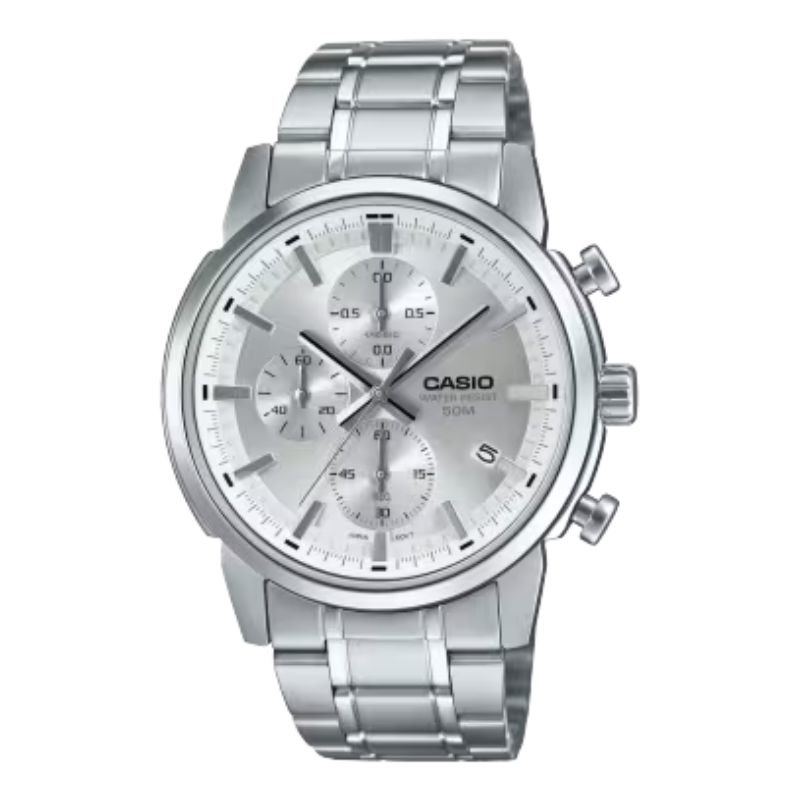 Reloj Analógico Casio MTP-E510D-7AV Plateado Hombre